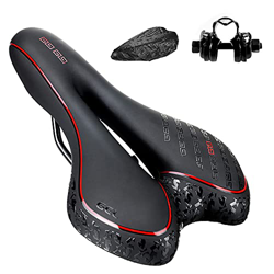 BRGOOD Sillín de Bici de Gel, Sillin Bicicleta Montaña, Cómodo Asiento Ergonómico de Bici de Gel Impermeable y Transpirable para BMX, Bicicleta de Car en oferta