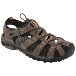 PDQ - Sandalias/Chanclas Deportiva Cierre Velcro y Cordones Rápidos Modelo Nubuck Trail Hombre Caballero - Verano (42 EUR/Arena Oscuro) en oferta