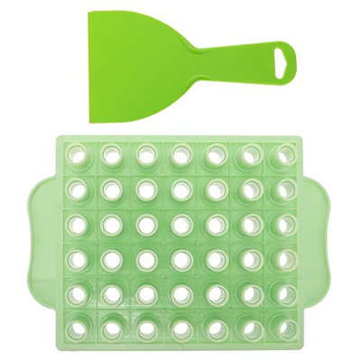 FRCOLOR Kit de Elaboración de Bálsamo Labial con Raspador de Lápices Labiales Vacíos Bandeja de Llenado Juego Hecho a Mano Pallet DIY Cuidado de Labio