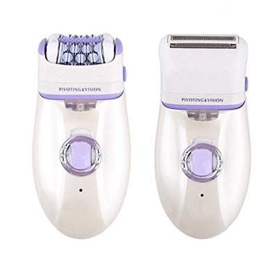 HanLuckyStars Depiladora Eléctrica de Precisión Recargador sin cable con 7 accesorios para Remoción de Señora de Pelo para Piernas, Cara, Axilas, Líne