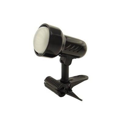 Lámpara de pinza KM Black con cable y enchufe, E14