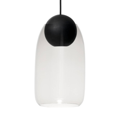 Mater Liuku Ball colgar madera negro vidrio claro en oferta