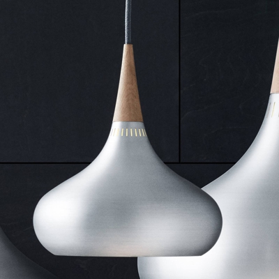 FRITZ HANSEN Orient P1 aluminio/roble Ø 22,5 cm