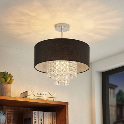 Lindby Estera lámpara de techo con colgante, negro