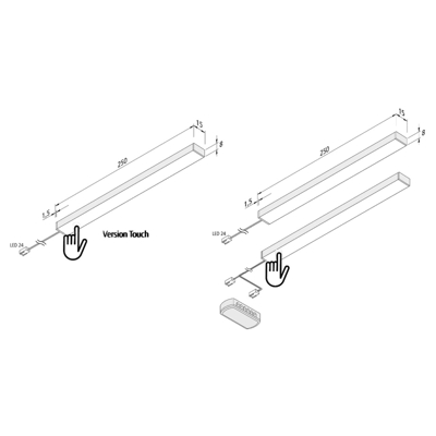 Lámpara LED bajo mueble Add-On Mini 4.000K