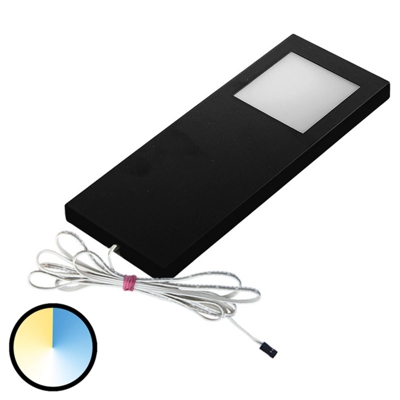 Bajo mueble LED Dynamic Slim-Pad F 1 ud negro