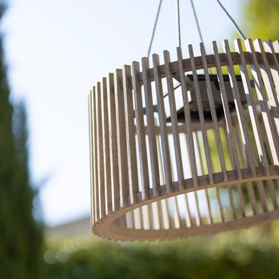 Lámpara pie LED solar Skaal, pie piedra volcánica