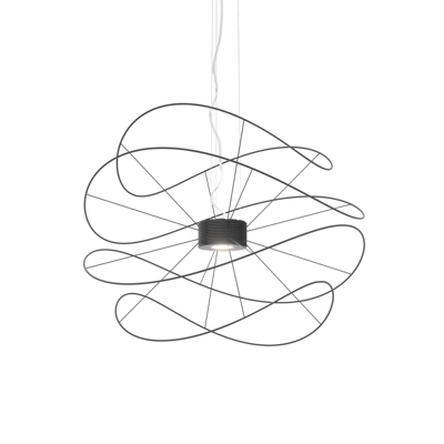 Axolight Hoops 4 plafón LED, negro