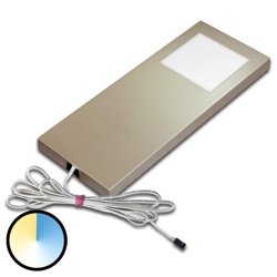 Dynamic LED bajo mueble Slim Pad F, acero inox características