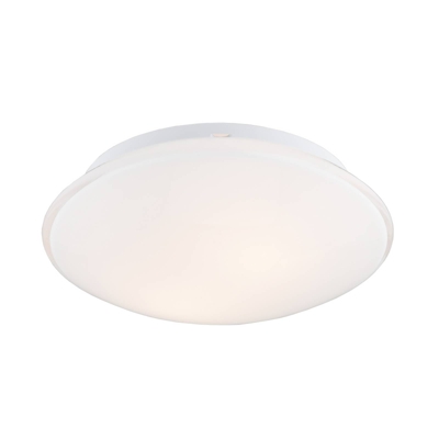 Plafón Gjovik de vidrio opal-blanco, Ø 40 cm