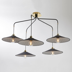 MARKET SET Gatsby colgante 5 luces pavo negro características