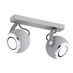 Foco de techo Kron, 2 luces, antracita características