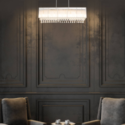 Lámpara colgante LED Sierra con cortina de cristal precio