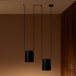 LEDS-C4 Attic Double cilindro Ø 15cm negro en oferta