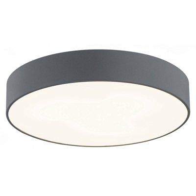 Plafón Dayton en gris Ø 75 cm