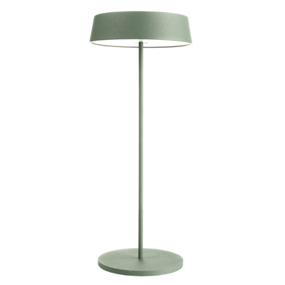 Lámpara de mesa LED Miram, batería, verde