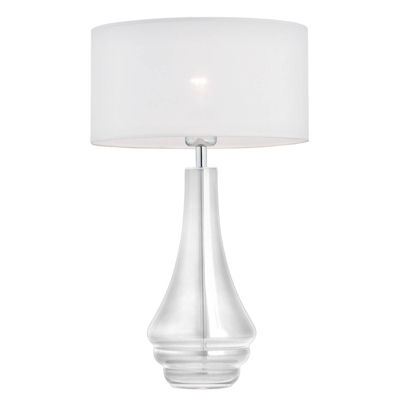 Lámpara de mesa Arabesca, transparente, blanco