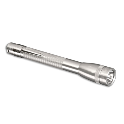 Mini Maglite plateada AAA linterna LED
