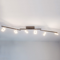 Plafón LED Inigo de seis luces en oferta
