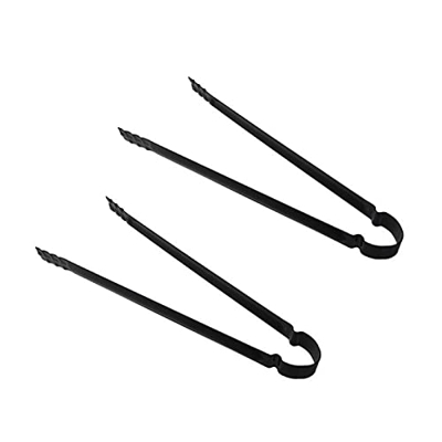 Kacsoo Pinzas de carbón multifuncionales de metal anti-quemaduras, clip de carbón adecuado para barbacoa al aire libre, picnic, estufa lateral estufa 