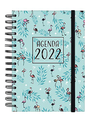 Finocam - Agenda 2022 1 Día Página, de Enero 2022 a Diciembre 2022 (12 meses) E10 - 155x212 mm Espiral You Flamingos Español en oferta