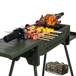 DINNA Parrilla de Barbacoa al Aire Libre, Parrilla de carbón portátil Plegable, un Juego Completo de Herramientas para Barbacoa de carbón doméstica y  precio