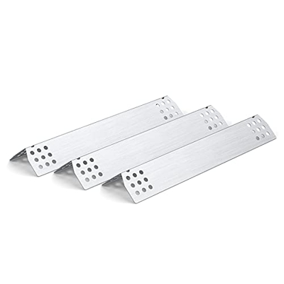 Denmay 36,8 cm de Acero Inoxidable Protector de Calor para Parrilla Nexgrill Master Charbroil y Otras Parrillas de Gas, Cubierta de Quemador Deflector