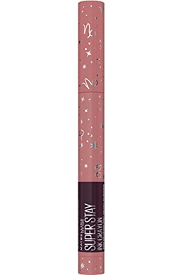 Maybelline New York Ink Crayón SuperStay Zodiac - Pintalabios mate cremoso de larga duración, edición limitada, color tono 15 lead the way