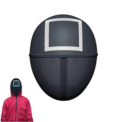 MAGIC SELECT Máscara del Juego de Calamar. Máscara de Personajes: Vigilantes (Círculo Cuadrado Triangulo) y Líder, Coordinador. Máscara Squid Game Cos