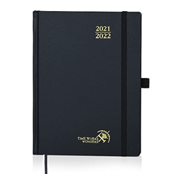 Agenda 2021 2022 Semana Vista Aprox. A5 - Agenda Escolar 2020-2021 (agosto 2021 - agosto 2022) con Páginas de Notas y Dirección, 16,5 x 22 cm, Negro características