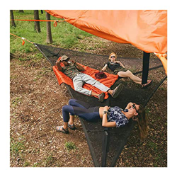 Hamaca gigante para acampar aérea, malla transpirable al aire libre, hamaca triangular para playa, patio trasero, jardín, campo en oferta