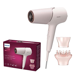 Secador de pelo de la serie 5000 de Philips con tecnología ThermoShield, 3 posiciones de calor y 2 de velocidad, potencia de secado de 2300 W, BHD530/ precio