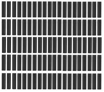 Tubo de lápiz labial-100 Piezas 4,2 g/5 ml Mini Tubo de lápiz Labial vacío DIY Negro Redondo contenedor de bálsamo Labial Herramientas cosméticas