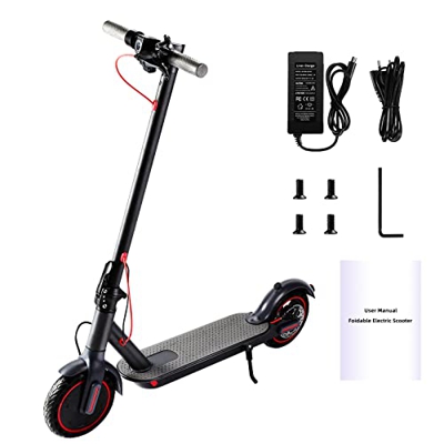 Patinete Eléctrico Plegable para Adultos, [36V 350W 10.4Ah] Modo de 3 Velocidades 15-20-25Km/h, 35-45 km de Resistencia, E-Scooter 8,5 Pulgadas con Co
