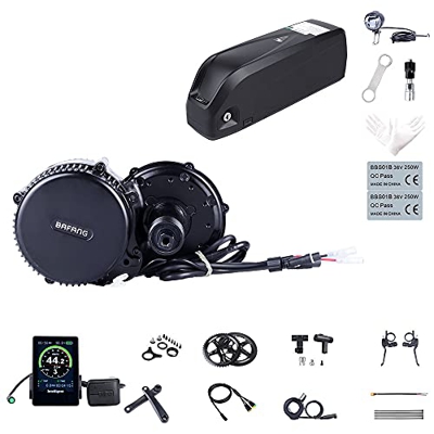 Bafang Bicicleta Eléctrica BBS02B 48V 750W Kit de Conversión de Bicicleta de montaña con Motor Central Bicicleta con Batería de 48V 11.6/13/17.5/18Ah 