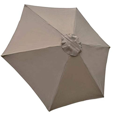 POHOVE Parasol de repuesto para sombrilla de patio, para mesa de mercado, a prueba de agua, para exteriores, jardín, patio, playa