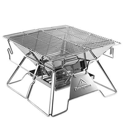 kiter Parrilla de Barbacoa Plegable portátil Barbacoa Campingmoon de la Estufa de la Parrilla MT-2 Camping Barbacoa Estufa 34x35cm Parrillera