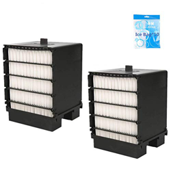 Air Mini Cooler Filtro, Nifogo Filtro Aire Acondicionado, Portátil Enfriador Filtro, Filter de Repuesto para Mini Climatización Fan (2 Pcs+Cojín) precio