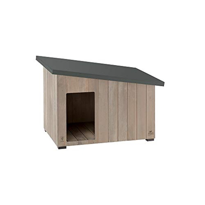 Ferplast Caseta para Exteriores, Caseta para Perros ARGO 50 de Madera FSC con Pintura no Tóxica, Resistente a los Rayos U.V.