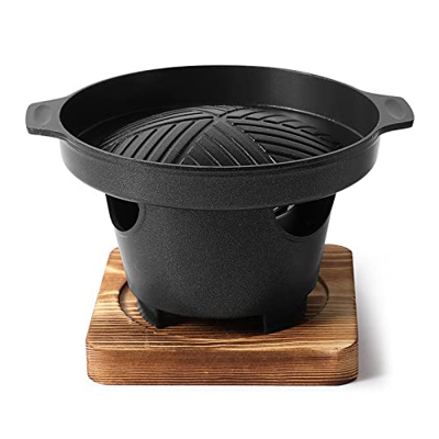 YEYP Barbacoa,Parrilla,Parrilla Teppanyaki, Parrilla Grande de Temperatura Variable, Parrilla de Barbacoa Portátil de Interior de Temperatura Ajustabl