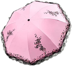 Sombrilla Plegable Parasol Estampado Encaje Apertura Y Cierre Manual Parasol Protector Solar Protección Uv Protector Solar Resistente A La Lluvia Dobl características