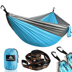 NatureFun Hamaca ultraligera para camping| 300kg de capacidad de carga, (300 x 200 cm) Estilo paracaídas de Nylon, transpirable y de secado rápido. 2  precio