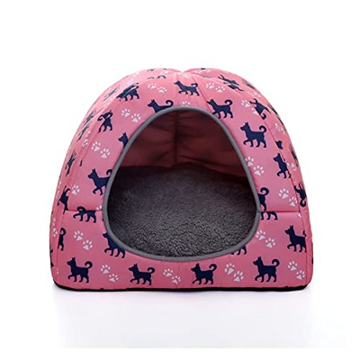 Almohadilla para mascotas Cara de gato cálida Cachorro Kitty Home Pet Basket Mat Cat Durmiente Almohada Matienda Tienda Puppy Recliner Soft Nest Cave 