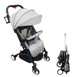 Leogreen - Silla de Paseo con Respaldo Reclinable, Silla de Paseo Ligera y Compacta para Avión, Sillas De Paseo Bebé de 0 meses a 15 kg, Cochecito Beb en oferta