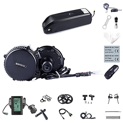 Bafang Bicicleta Eléctrica BBS02B 48V 750W Kit de Conversión de Bicicleta de montaña con Motor Central Bicicleta con Batería de 48V 11.6/13/17.5/18Ah 