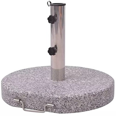 Ausla Base para sombrilla, resistente de 45 cm, base para sombrillas, patio, jardín al aire libre, para sombrillas, hasta 3 metros de diámetro con 2 a