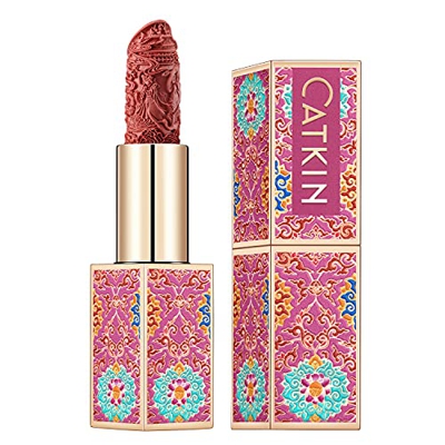 Lápices labiales hidratantes CATKIN, lápiz labial rojo, lápiz labial de larga duración, maquillaje de labios, hidratante, suave, suave, de alto impact