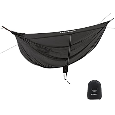 KingCamp Mosquitera para Acampar Mosquitera para Todo Tipo de hamacas Mosquitera con Tela de Sombra Accesorio Ultraligero portátil para hamacas 370x15