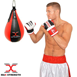 MAXSTRENGTH Max Strength Boxeo Forma de pera Speedball y giratorio Punch Bag MMA Punching Training Speed Ball precio