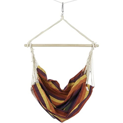 Ultranatura Serie Bali 200100001128-Silla Colgante con travesaño para 2 Personas, Aprox. 210 x 150 cm, Carga máxima 150 kg, Rainbow (Ancho), 210x150x5